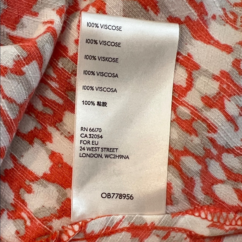 Free People Orange and White Midi Dress - Picture 9 of 9